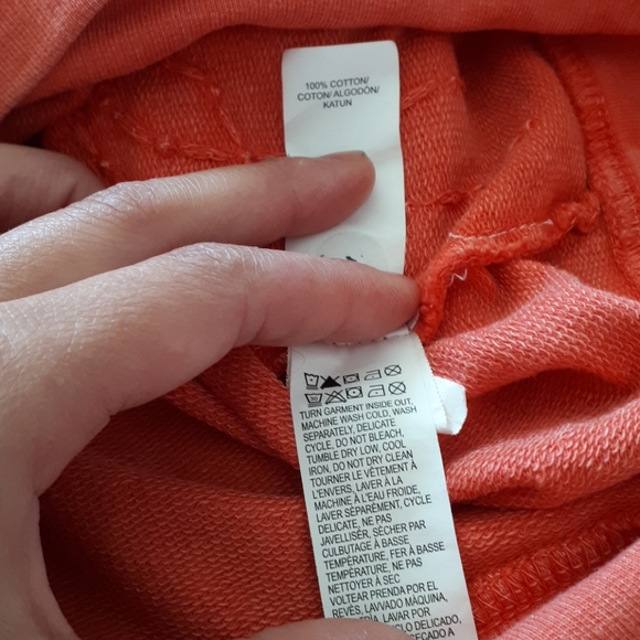 Coral Lucky Lotus boho embroidered sweatshirt - Picture 4 of 4